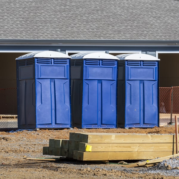 what is the maximum capacity for a single porta potty in Cottonwood South Dakota